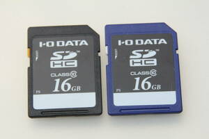 16GB SDHCカード I O DATA class10　●２枚セット●