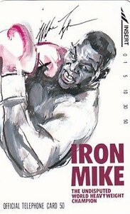 ●マイク・タイソン プロボクサー IRON MIKEテレカ