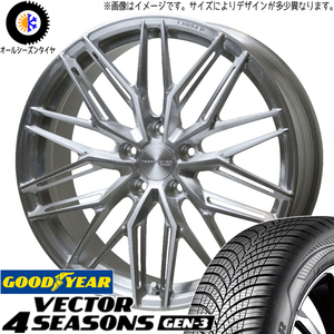 245/45R19 オールシーズンタイヤホイールセット レクサスLBX etc (GOODYEAR Vector & TRAFFICSTAR TSF-03 5穴 114.3)