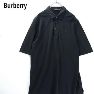 Burberry バーバリーブラックレーベル ポロシャツ　メンズ　半袖　黒