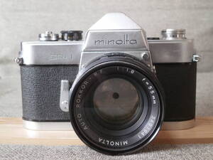 minolta(CHIYODA KOGAKU) SR-1 AUTO ROKKOR-PF 1:1.8 f=55mm レンズ付き　動作確認済み