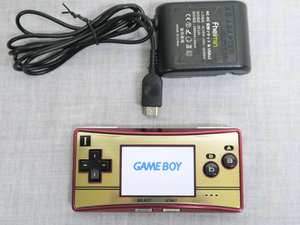 100【動作確認済み】 Nintendo GAME BOY micro ニンテンドー ゲームボーイ ミクロ ファミコンVer OXY-001 ゲームボーイアドバンス GBA 中古