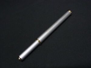 ■美品■ MIKIMOTO ミキモト 本真珠 アコヤ真珠 パール 約4mm キャップ式 ボールペン 筆記用具 文房具 シルバー系×ゴールド系 DE4223