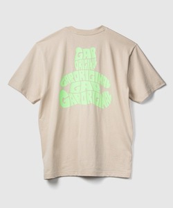 「GAP」 半袖Tシャツ M アイボリー メンズ