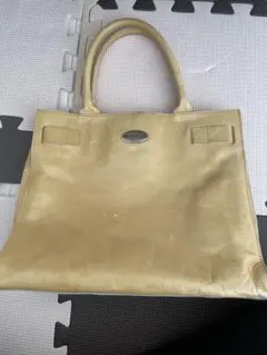 FURLA ゴールド レザー トートバッグ