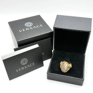 VERSACE ヴェルサーチ ヴィルトゥス Vロゴ リング 17