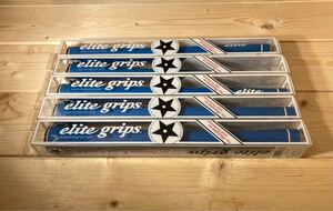 【新品】エリートグリップ 5本セット Y360star マリンブルー ゴルフグリップ elite grips バックライン有