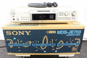 【行董】SONY ソニー MDS-JE700 MDデッキ リモコン 元箱付き オーディオ機器 動作確認済み GC772BPT60