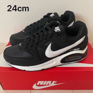 【送料無料】新品★NIKE AIR MAX COMMAND ナイキ エアマックス コマンド 黒 白 レディース スニーカー 24cm