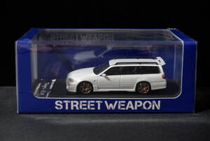 1/64 STREET WEAPON ニッサン ステージア R34 ホワイト ストリートウェポン NISSAN Stagea SKYLINE GT-R スカイライン フェイス