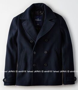 〓ラスト!! アメリカンイーグル/US M/AEO Wool ピーコート/Navy