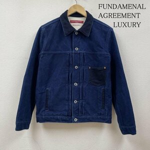 ファンダメンタルアグリーメントラグジュアリー 1st TYPE DENIM JACKET FDMTL デニム ジャケット 刺し子 道着 L 無地