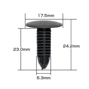 ☆彡 トヨタ 純正品番 90467-06020 OEM 純正互換品 グロメット リベット クリップピン 2個