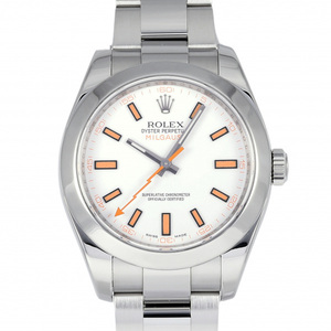 ロレックス ROLEX ミルガウス 116400 ホワイト文字盤 中古 腕時計 メンズ