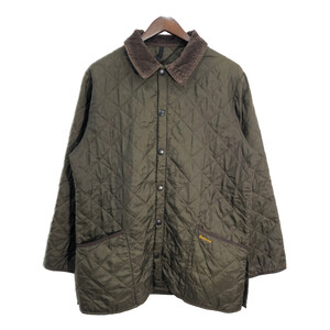 90年代 Barbour バブアー LIDDESDALE リッズデイル キルティング ジャケット ブラウン (メンズ LARGE) 中古 古着 R6694