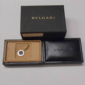 BVLGARI 18金 ラピスラズリ ペンダント トップ チャーム ｋ18 ブルガリ ネックレス 