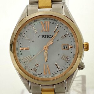 【送料無料】SEIKO セイコー 腕時計 LUKIA ルキア ソーラー 電波 1B35-0AA0 中古【Ae474721】