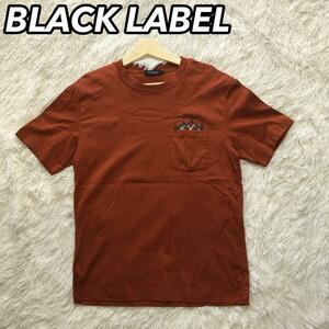 BLACK LABEL CRESTBRIDGE ブラックレーベルクレストブリッジ Tシャツ 半袖 カットソー ワンポイント バックプリント カーキ 男性 メンズ M