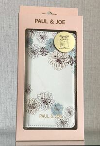 【未使用】PAUL & JOE ポールアンドジョー　スマホケース　手帳型　iPhone8 / SE 第2世代　クリザンテーム ホワイト