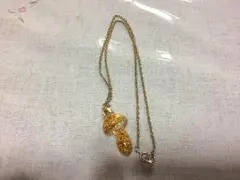 ※値下げ※【金粉入り】キノコのネックレス