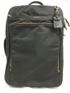 【トゥミ TUMI】 484600D ヴォヤジュール 2輪 キャリーケース ソフトトランク ナイロン×ゴールド金具 (メンズ) ブラック □5SC0339□