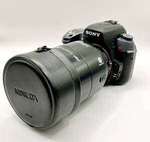 蘇さ(PGY13)　カメラ SONY DSLR-A550 a550　レンズ MINOLTA AF REFLEX 500　動作確認済　中古品　80サイズ