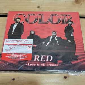 №7119 送料無料 未開封 初回盤：特殊スリーブ仕様 COLOR RED～Love is around～ EXILE ATSUSHI,KIKURI,TAKA,YORK