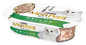 （まとめ買い）モンプチ プチリュクスカップ チキン&ツナ 57g 猫用 キャットフード 〔×24〕