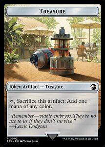 MTG ■トークン/英語版■ 《宝物トークン》イクサラン：失われし洞窟 ジュラシックワールド REX