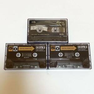 カセットテープ　まとめて　メタルポジション　AXIA　J’z METAL　SONY　CDix Ⅳ　3本セット
