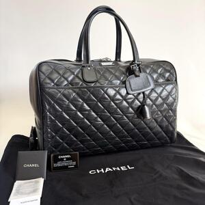 【良品】CHANEL シャネル マトラッセ キャリー レザー ボストン 2way