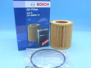 BOSCH オイルフィルター BMW用 [OF-BMW-12] ☆★未使用★☆ E90 323i/E91 325i/E60 525i/Z4 E85 2.5i等　4