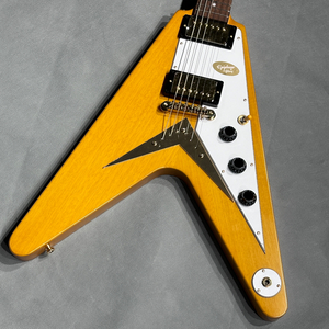 Epiphone 1958 Korina Flying V White Pickguard Aged Natural エピフォン フライングV