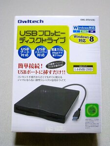 【中古E】OWLTECH USBフロッピーディスクドライブ FDドライブ ブラック OWL-EFD/U(B)