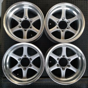 管理番号：Ｗ11-127【4本価格】【16×8J 6x139.7 ET+5 ハブ110】東京車輪 Break Rock・ランクル プラド等・店頭直接引取可能