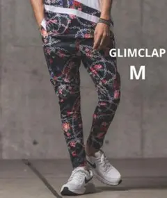 GLIMCLAP  グリムクラップ フラワー パンツ チェーン 花柄 バラ M