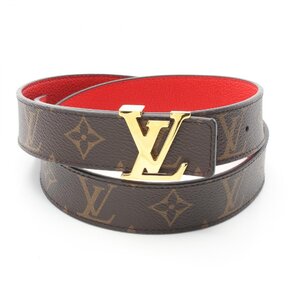 ルイ・ヴィトン サンチュール LV イニシャル モノグラム 30MM ブランドオフ LOUIS VUITTON ベルト PVC 中古 レ