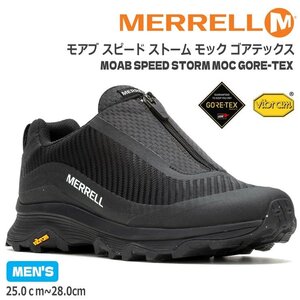 新品 未使用 メレル モアブ スピード ストーム モック ゴアテックス 27.5cm MERRELL MOAB SPEED STORM MOC GORE-TEX 067561 BLACK/BLACK