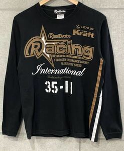 希少！ LEXUS team KRAFT × RealBVoice レクサス チームクラフト×リアルビーボイス ロゴプリント 長袖Tシャツ ロンT M ゆうパケ可 新規×