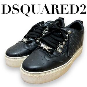 DSQUARED2 ディースクエアード　スニーカー　ブラック　サイズ38