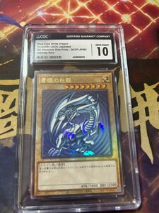 CGC10 遊戯王ブルーアイズホワイトドラゴン QCCP-JP001　 レリーフ CGC鑑定 青眼の白龍 アジア版