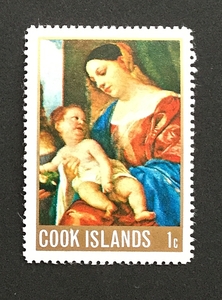 クック諸島 1968年のクリスマス切手 Virgin and Child