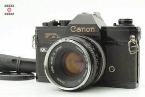 キャノン　一眼レフ　初期モデル★Canon FTb QL SLR Film Camera Early Model FD 50mm f/1.8 Lens★　中古　難あり品。