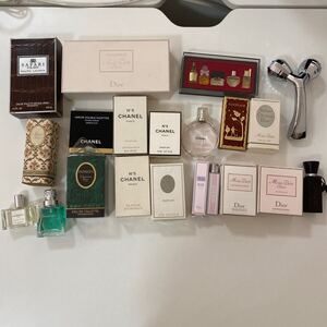 ブランド香水おまとめA 化粧品/Miss Dior/ラルフローレン/CHANEL/シャネル/ゲラン/美顔ローラー/未開封品あり/保管期間不明