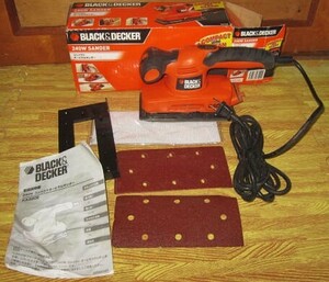 ★BLACK&DECKER ブラックアンドデッカー ★コンパクトオービタルサンダー KA320E★240W SANDER★動作確認済★