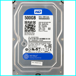 Western Digital WD5000AAKX-07U6AA0 富士通 P/N CP225174-01 3.5インチ SATA600 500GB 1626回 18498時間