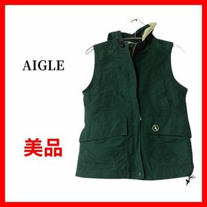 AIGLE　エーグル　ナイロンベスト　登山　キャンプ　B1214