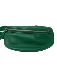 JIL SANDER◆MOON BELT BAG SM/ウエストバッグ/-/グリーン/無地//