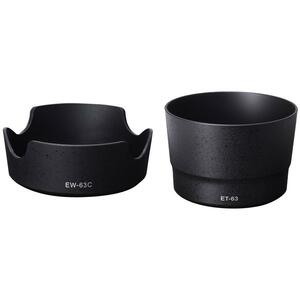 フード2点セット EW-63C と ET-63 互換 レンズフードのset RF24-50mm F4.5-6.3 IS STM EF-S18-55mm F3.5-5.6 IS STM 等対応