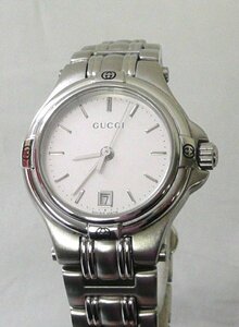 ☆☆GUCCI グッチ　腕時計　9040L　シルバー文字盤　クオーツ　レディース　本体のみ☆USED品☆